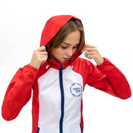 Vetrovka Onlytop unisex with a bag Red, p. 44-13