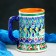 Rishtan ceramics mug "Disor", 500 ml, blue mix