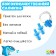 Swiming Swim Shark swimming: nasal clamp, beryushi, blue color