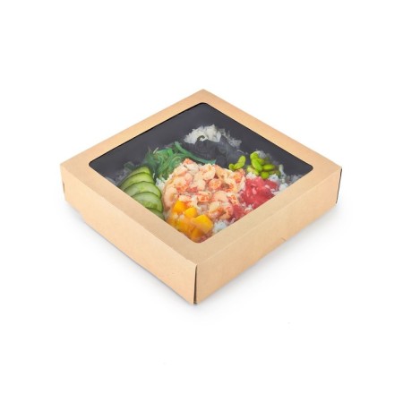 Container for removal, black velvet, 20 x 20 x 4.5 cm, 1500 ml