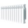 Rifar Monolit Bimetallic radiator, 350 x 100 mm, 12 sections, side connection