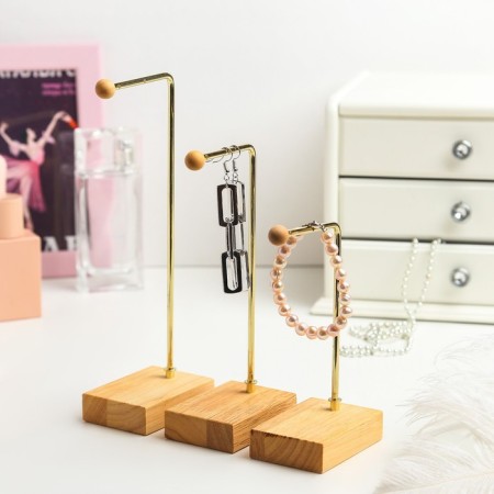 Earrings stand, set 3 pcs., 20 × 16.5 × 12.5 color gold-1