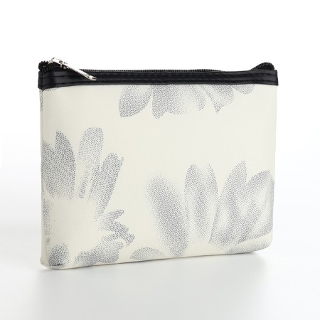 Cosmetic bag simple charm, 20*3*12, lightning department, white