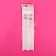 Straps silicone, fittings metal, 1.5 cm, 37 cm, steam, color transparent
