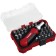 Reversible screwdriver bison 25040, with nozzles 29 pcs.