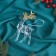 Christmas tree decoration "Deer grace shine" 8x14 cm, transparent-gold