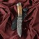 Caucasian knife, tourist "Viking" with scabbard, guard, steel - 40x13, 14.5 cm