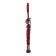 A keychain is a launcher for a spartan knife from a paracord, red, bead - silver