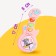 Musical guitar toy "Layer", sound effects, color mix