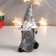 Polystone souvenir "Santa Claus in gray, flying beard, with silver Christmas tree" mix 15x8x5 cm