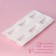 Form for mousse desserts and baking are “Love”, 29.5 × 17 × 3.5 cm, 6 cells (8 × 5 cm), white color