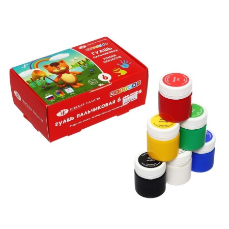 A set of finger paints, a set "Flower", 6 colors, 40 ml-2