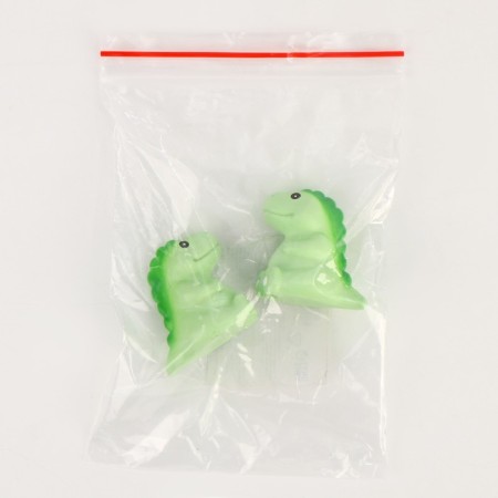 Miniature puppet "dinosaurus", set 2 pcs., Size 1 pc. - 3.5 × 5 × 2 cm, green color-6