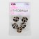 A set of buttons on the leg, d = 21.5 mm, 5 pcs, black/gold color