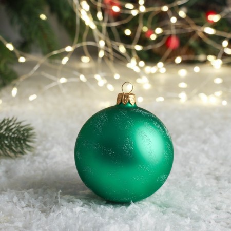 Christmas ball D-8 cm "bullfinch" mix-4