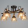 Svetogor chandelier "Evening" 5x60W E27 Black 57x57x28cm