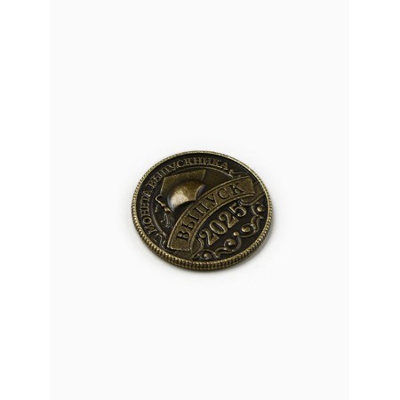 Souvenir coin on the graduation "Happy Coin 2025", Diam 2.5 cm-2
