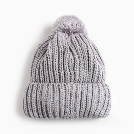 Female Winter hat, gray color, size 56-60-2