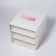 BASIC organizer for storage, multi -level, 3 sections, 15.4 × 14.6 × 16.7 cm, white/transparent color