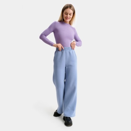 Women's pants, the color is gray-blue, size 46-1