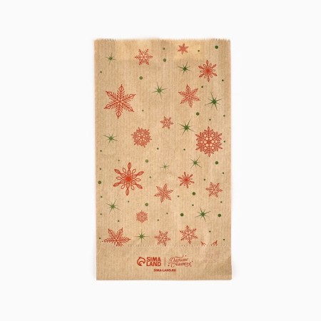 Package Package package, craft, V-shaped bottom “Happy New Year”, 20 x 11 x 4 cm, new year-3