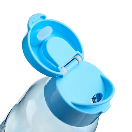 A sporting bottle, 650 ml, Flores, 4.7 x 22 x 7 cm, Blue-2