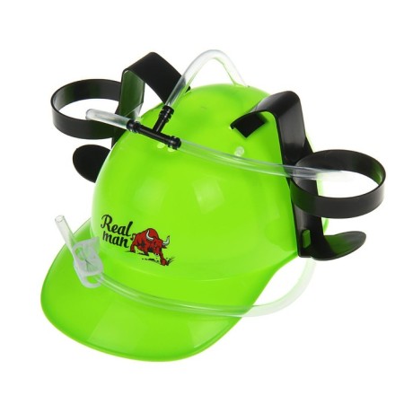 Helmet with holes for banks "real man"