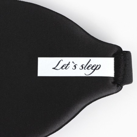 Sleep mask let’s Sleep, 24 x 10 cm, black color-1