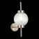 Wall lamp E14, 1x40W, 16.5x38.8 cm, Nickel color, transparent