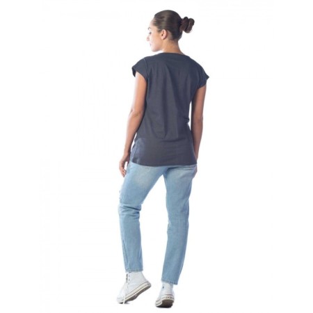 Female T -shirt, size 44, gray color-4