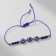 Bracelet-reinforcing "Glazik" Trio, Blue color, D = 6 cm