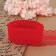 Capricon lace, 30 mm × 10 ± 1 m, red color