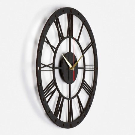 Wall clock, series: interior, "Roman numbers", smooth move, D-40 cm, mod. 8058-2
