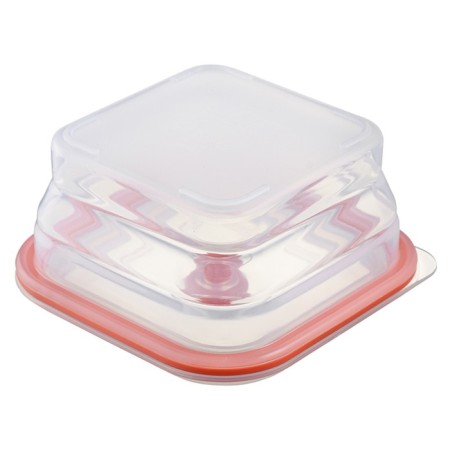 Silikobox transportation and storage container, silicone, folding, 600 ml, red color-5