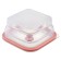 Silikobox transportation and storage container, silicone, folding, 600 ml, red color