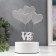 Four heart lamp from the network 9.5x12.5x18.5 cm Risalux