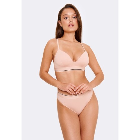 Women's bra, size 75D, beige color-4