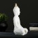 Figure "Buddha Small" 16x9x23cm white-gold
