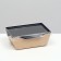 Packaging, a salad bowl with a transparent cover, 10 x 8.5 x 5.5 cm, 0.45 liters