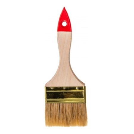 Brush Flat bison 01099-075_z01, light bristle, wooden pen, 75mm-3