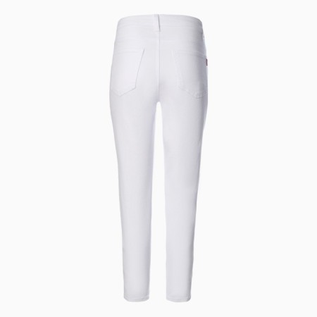 Women's jeans shortened, white color, size 44 (27)-6