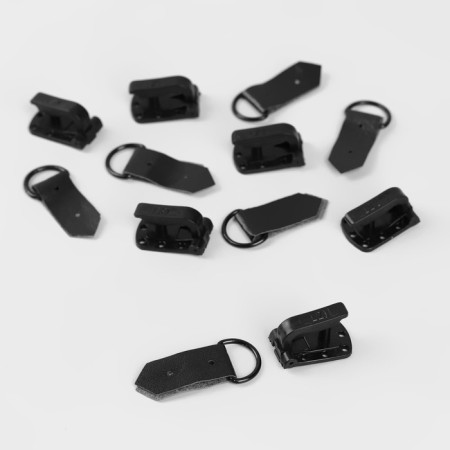 The hooks are sewing, plastic, for outerwear, 5 × 1.5 cm, 6 pcs, black color-1