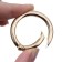 Carabin ring is flat, d = 32/42 mm, thickness - 5 mm, 5 pcs, gold color