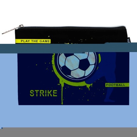 A5 notebook folder, lightning from above, leatherette, Devente Strike, black