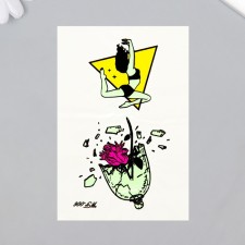 Tattoo on the body phosphorus color 