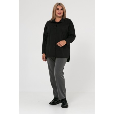 Female shirt, size 64, black color-2