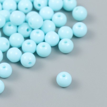 Beads Plastic "Blue Sky" Gloss Set 25 grams d = 0.8 cm