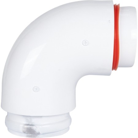 The chimney element Rommer RCA-0080-800090, insulated allocation, D = 80/100 mm, 90 °-3