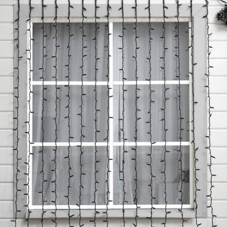 Garland "Curtain" 2 x 6 m, IP65, UMS, dark rubber thread, 1440 LED, glow warm white, 220 V-1