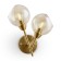 Bra Sherry, 2x40W E14, brass color